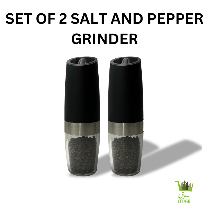 One-Hand Electric Salt & Pepper Grinders (Set of 2)