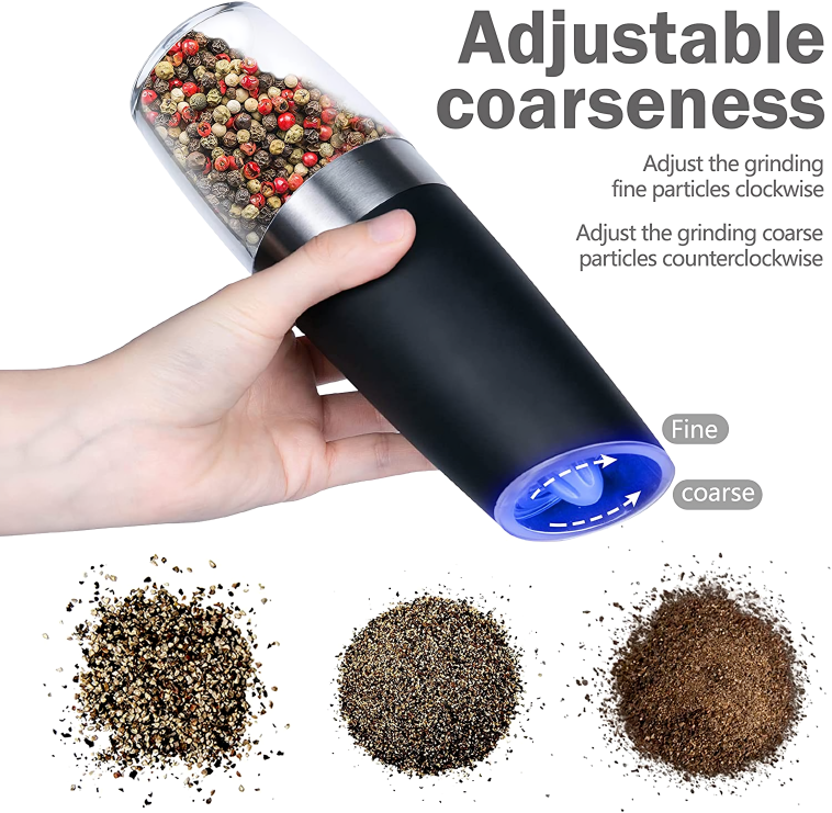 One-Hand Electric Salt & Pepper Grinders (Set of 2)