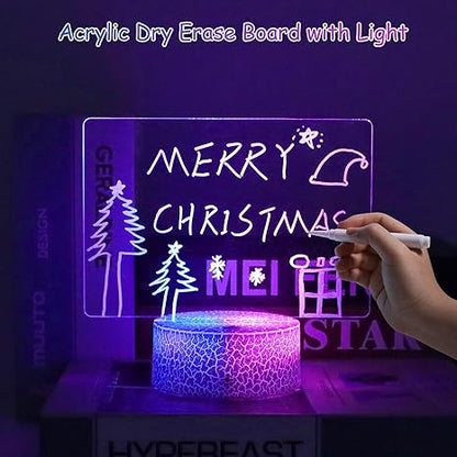 Customizable LED Note Board - Erase & Rewrite, Light Up Your Messages