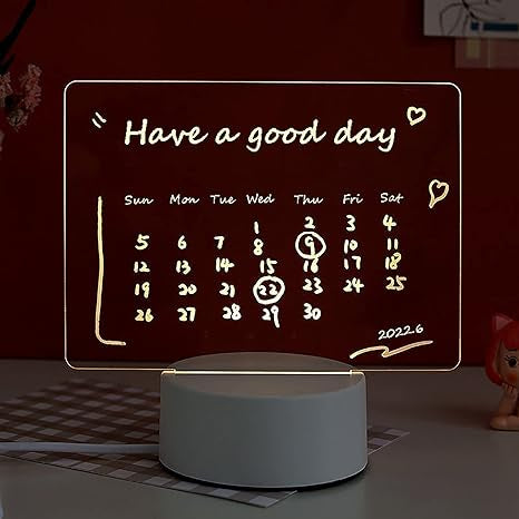 Customizable LED Note Board - Erase & Rewrite, Light Up Your Messages