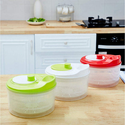 Salad Spinner: Wash & Spin a Big Selection of Vegetables to Clear Wet Greens