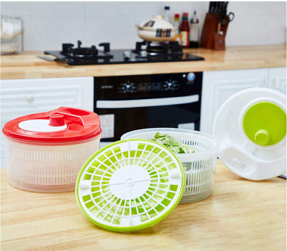 Salad Spinner: Wash & Spin a Big Selection of Vegetables to Clear Wet Greens